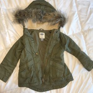 Old Navy Green Parka- Toddler